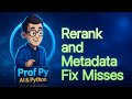 RAG Retrieval Quality: Metadata Filters + Light Rerank