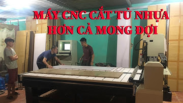 Test thử máy CNC tự động cắt tủ nhựa siêu đẹp #p1 | Nội Thất Huấn Bắc