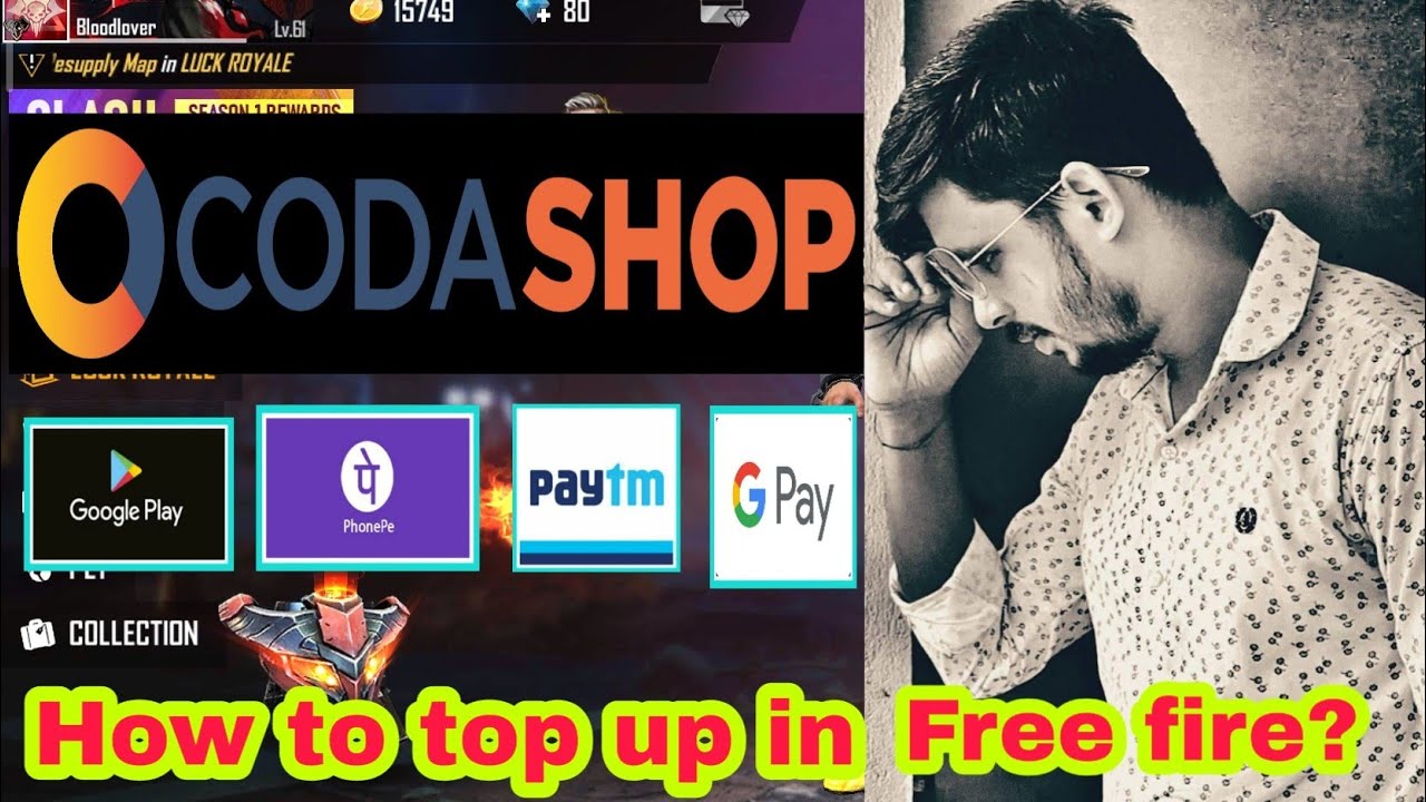 How to do top up in free fire? || Free fire mein kaise top ...