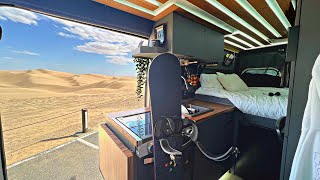Vanlife In the Sand Dunes, (Sand boarding)