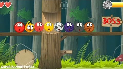 Red Ball 4 with All Balls Level 16 Vs Forest Boss