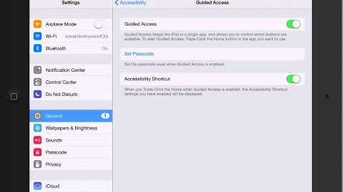 How to lock an iPad into one App only
