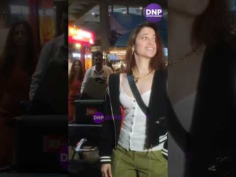 Tamannaah Bhatia dons her all basic look at the airport || DNP ENTERTAINMENT