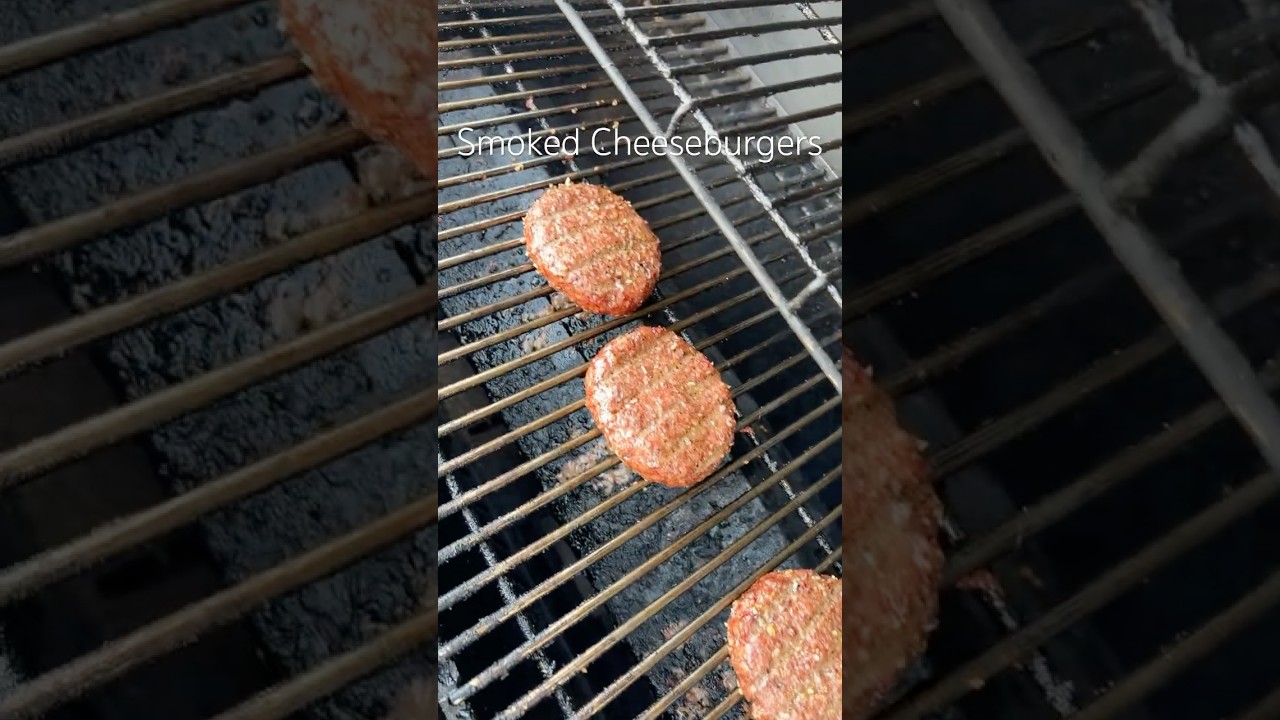 Smoked Cheeseburgers - Weber Searwood 