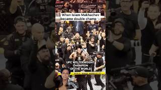 When Islam Makhachev became double champUFC #mma #ufc #khabib #islammakhachev