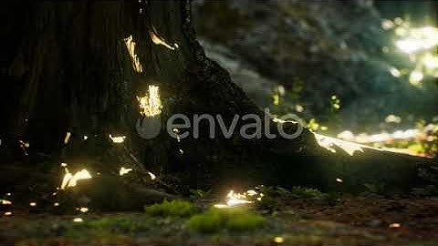 Sunlight Rays Pour Through Leaves in a Rainforest | Motion Graphics - Envato elements
