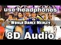World Dance Medley Song 8d Audio Happy New Year Shah Rukh Khan Deepika Padukone