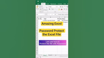 Amazing #excel : Password Protect Excel File #exceltips #exceltricks #excelhacks #excelformulas