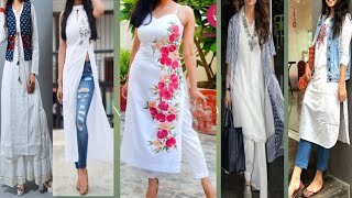 40+ New White Dresses, Kurtis and  Suit Design ️