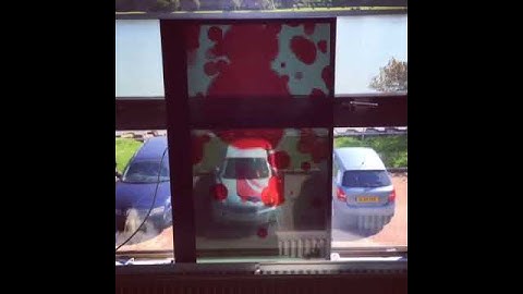 CDS Transparent Displays in Sun-Lit Window