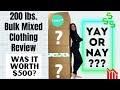 ThredUP 200 Pound Bulk Mixed Clothing Rescue Box:  Unboxing, Summary & Review!