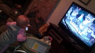 Baby Getting Scared By Bambi Owl