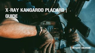 X Ray Kangaroo Placard Guide