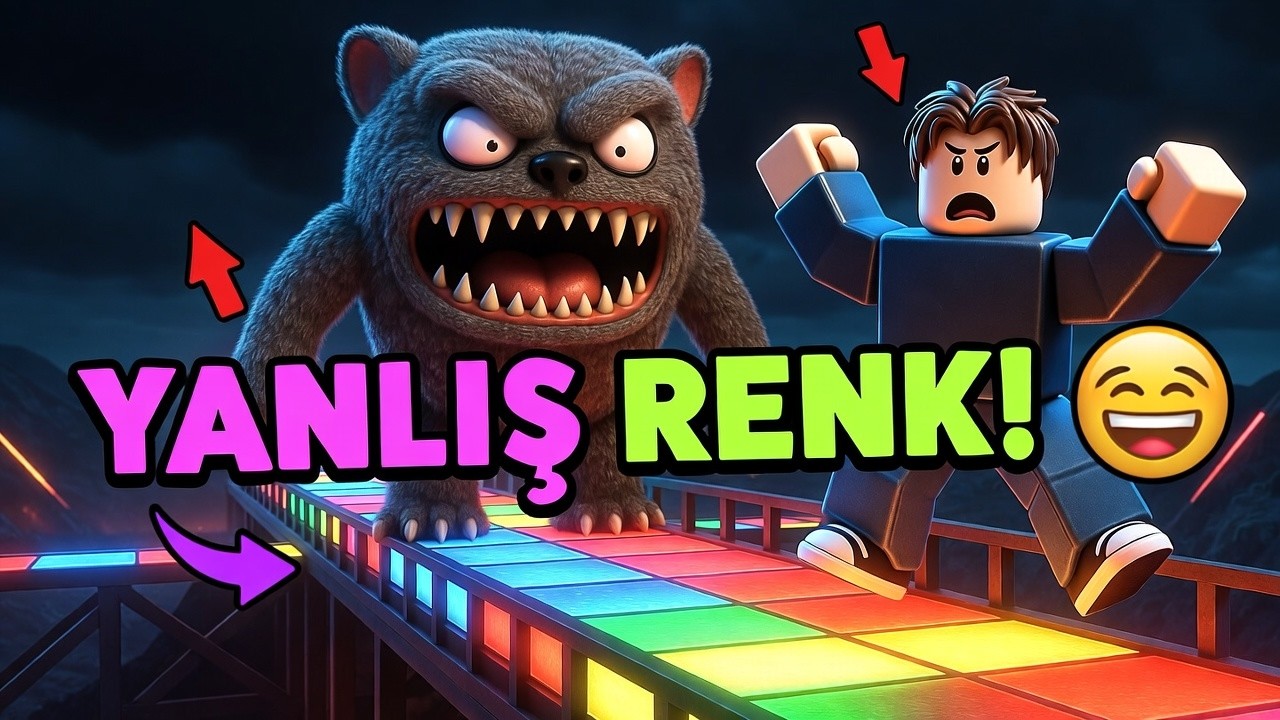 YANLIŞ KAREYE BASARSAN DÜŞERSİN! 😨 Poppy Playtime Roblox