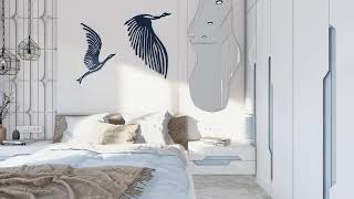 Details Modern Bedroom Interior Walkthrough | Lumion 12.5 Architectural Visualization | Interior Design Guide