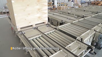 Transfer Turntable Chain Roller Pallet Conveyor