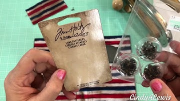 Learn Junk Journals with Me Part 4: Finishing the Cover For a Patriotic Junk Journal