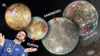 Las 4 LUNAS de Júpiter QUE PARECEN PLANETAS