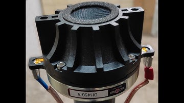 1" dome tweeter vs 1" compression driver on 8" horn/waveguide, distortion comparison Pt2 (B&C DH450)