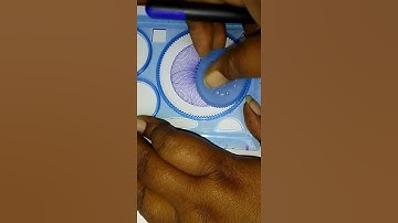 How many rotation were drawn??#asmr#spirograph #drawing #satifying #viralvideo 💚💜💙