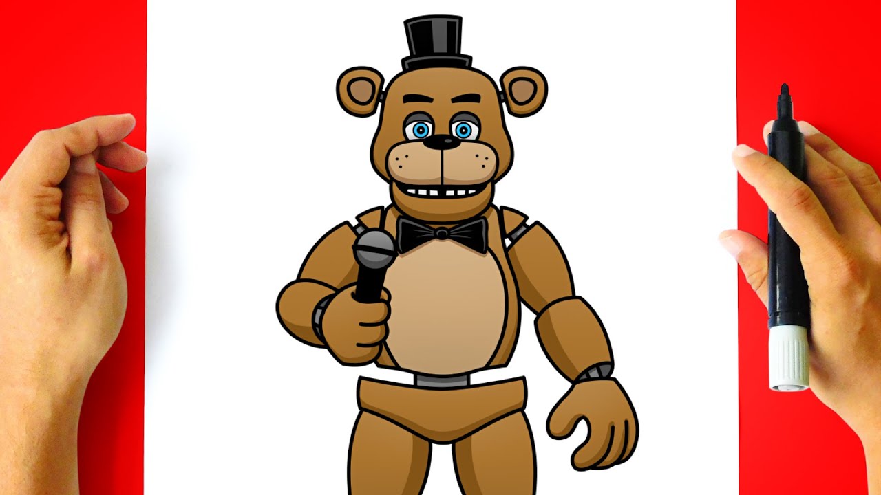 Como DESENHAR o FREDDY FAZBEAR - Como DIBUJAR a FREDDY FAZBEAR