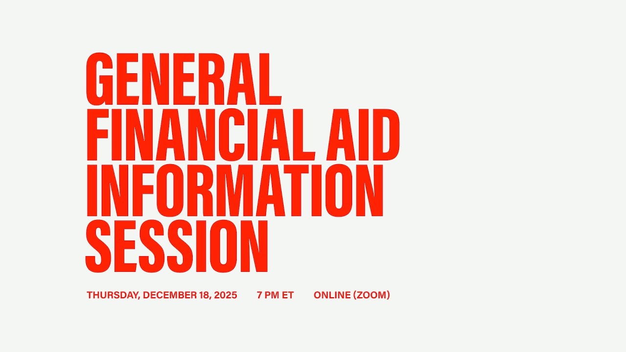 Columbia School of the Arts Financial Aid Information Session 2025, covering scholarships, grants, and funding for film MFA students