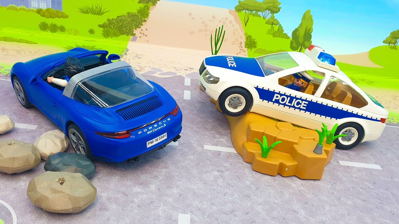 Мультики про машинки - Полиция   Супер Агент решит все! Куда делась вода из аквапарка