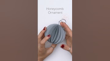 DIY Honeycomb Ornament (Cardstock) #shorts