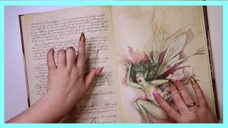 ASMR 👄 Inaudible Whispering / 📖 Page Turning & Book Tracing / Fairy Book