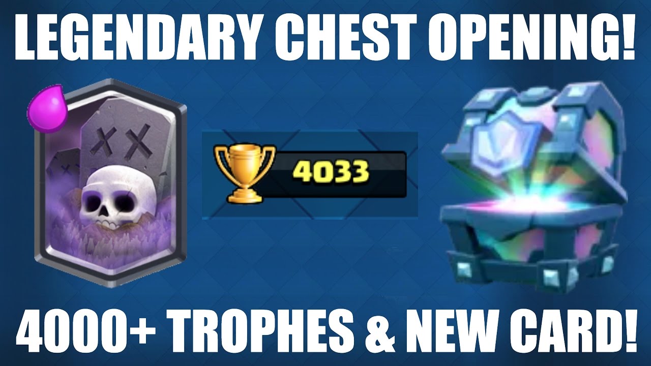 CLASH ROYALE | NEW CARD: GRAVEYARD! | 4000+ Trophies & Legendary Chest  Opening! by NeonBlackGaming - 