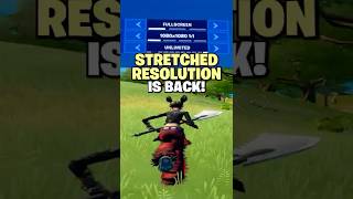 OG Stretched Resolution Is Now Back In Fortnite!