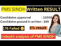 PMS SINDH Written Result announced | In depth analysis of PMS SINDH result | Congratulations to all