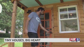 People in Triad building tiny houses for community members