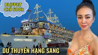 ĂN TỐI TRÊN DU THUYỀN HẠNG SANG, NGẮM TOÀN CẢNH SÀI GÒN VỀ ĐÊM LUNG LINH RỰC RỠ.