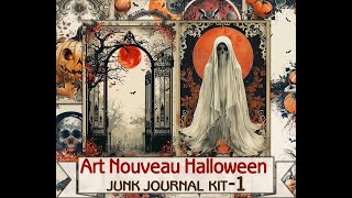 Art Nouveau Halloween junk journal pages by SharmStudio 60 views 1 month ago 1 minute, 51 seconds