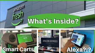 AMAZON FRESH GRAND OPENING! Smart carts, ask Alexa, digital checkouts!
