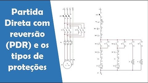 Partida direta com reversão (PDR) e seus tipos de proteções, utilizando o CADe SIMU - Aula 4