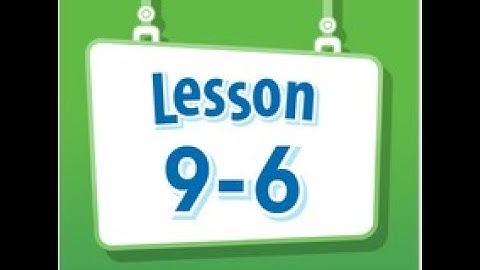 Math Envision English Lesson 9-6