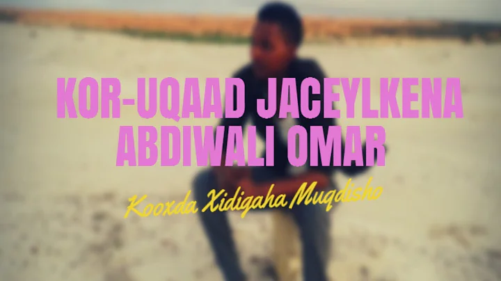 Abdiwali Omar Kor u Qaad Jaceylkeena Official Vide...