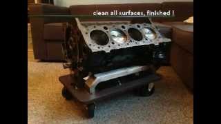Building an V8 Engine Block Coffee Table with no special tools - 305 Small Block - V8 Tisch bauen