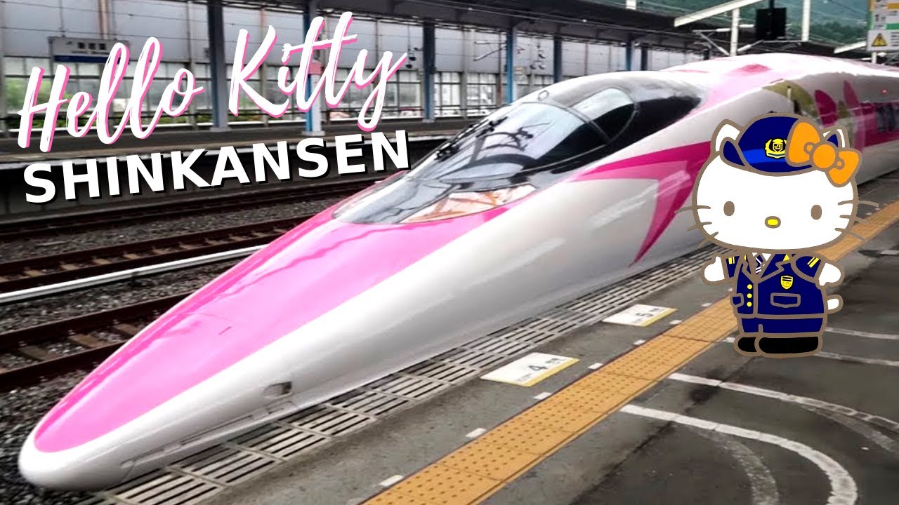 Hello Kitty Shinkansen Bullet Train Tour ハローキティ新幹線 Japan Vlog 76