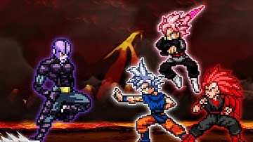 Hit Full Power TP OP VS Goku TP OP, Evil Goku SSJ3 OP & Goku Black SSR DBFZ V2 OP in JumpForce Mugen