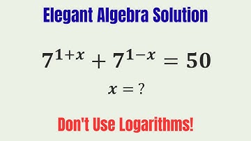 A Beautiful Exponential Equation | Can You See the Trick?
