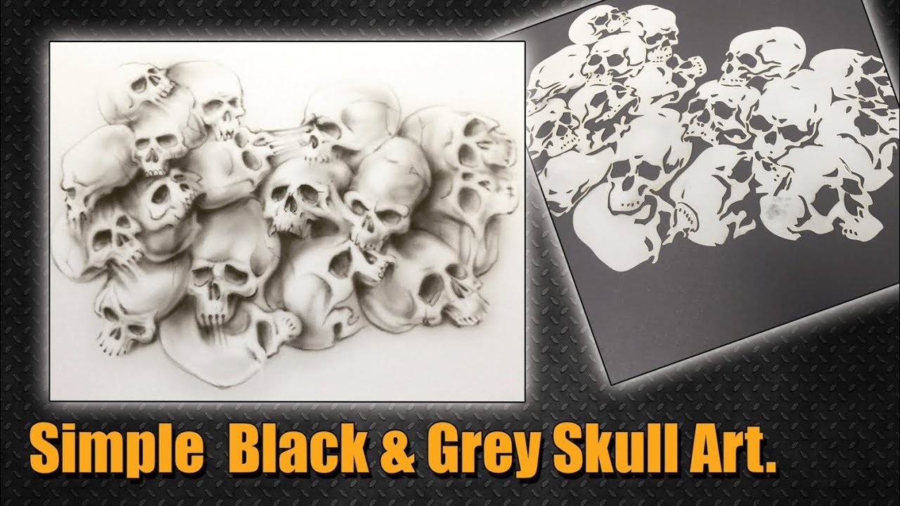 Skull 21 Airbrush Stencil Template - For Painting Motorcycles