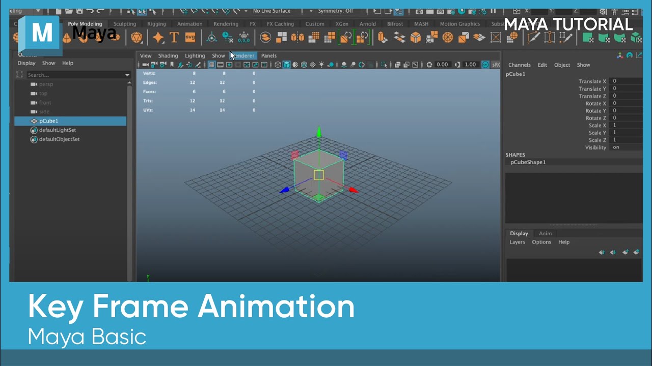 Key Frame in Maya - YouTube