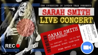 SARAH SMITH! FREE Live Zoom CONCERT!