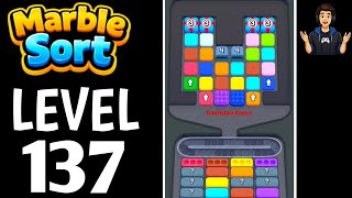 Marble Sort Level 137 Full Walkthrough Solution|Marble Sort - Color puzzle Gameplay