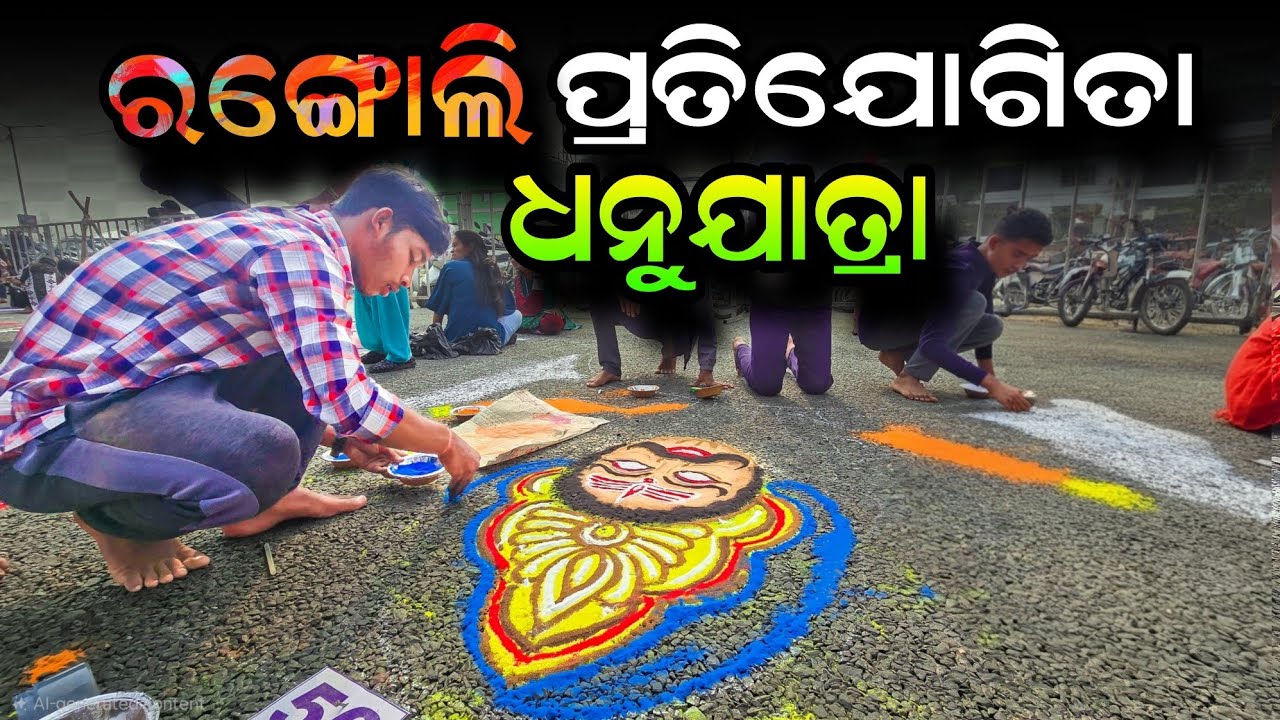 Rangoli Competition || Bargarh Dhanuyatra 2025 