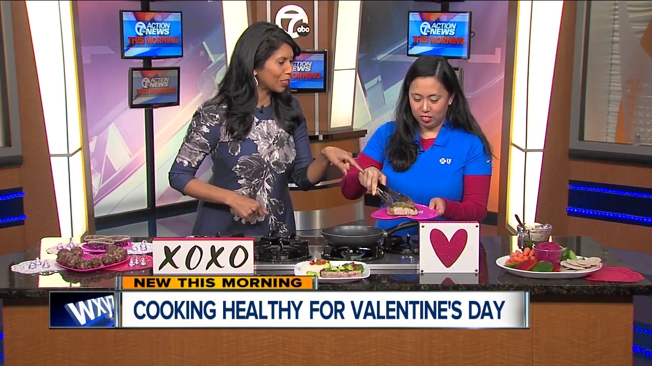 Cooking Healthy for Valentine's Day - YouTube