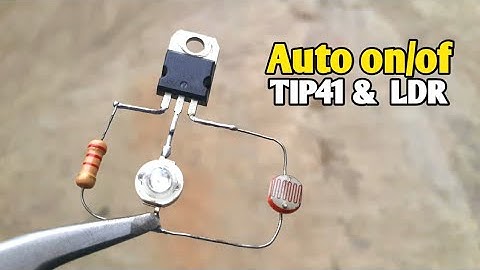Cara membuat sensor cahaya sederhana || TIP41 dan LDR